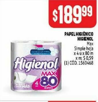 Makro Papel higiénico higienol oferta