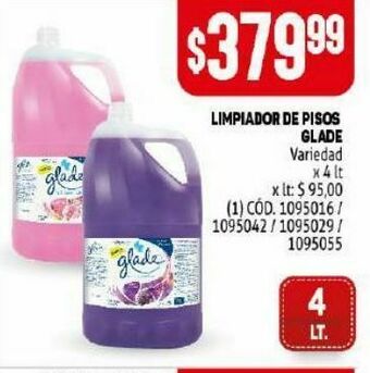 Makro Limpiador de pisos glade 4lt oferta