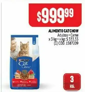 Makro Alimento balanceado para gatos cat chow 3kg oferta
