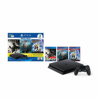 Frávega Consola Sony PS4 1TB Ghost + GOW + Ratchet & Clank oferta