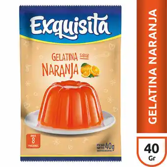 Walmart Gelatina Naranja Exquisita 40 Gr oferta