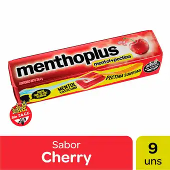Walmart Caramelos Cherry Menthoplus X 9u oferta