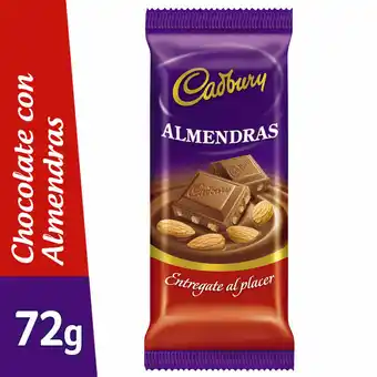 Walmart Chocolate Con Almendras Cadbury 72 Gr oferta