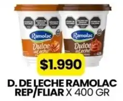 Autoservicio Capo D. de leche ramolac rep/fliar oferta
