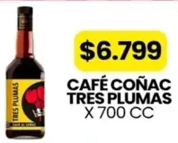 Autoservicio Capo Tres plumas café coñac oferta