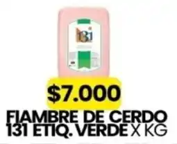 Autoservicio Capo 131 fiambre de cerdo etiq. verde oferta