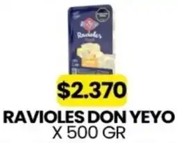 Autoservicio Capo Don yeyo ravioles oferta