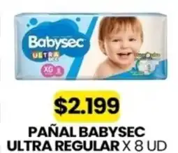 Autoservicio Capo Babysec pañal ultra regular oferta