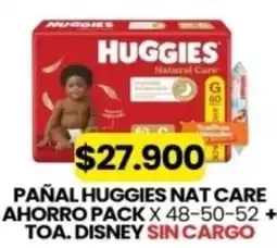 Autoservicio Capo Huggies pañal nat care ahorro pack oferta