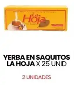 Autoservicio Capo La hoja yerba en saquitos oferta