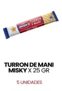 Autoservicio Capo Misky turron de mani oferta