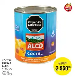 Atomo Conviene Alco cóctel frutas oferta