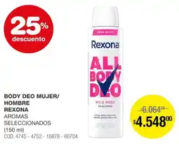 Atomo Conviene Rexona body deo mujer/ hombre oferta