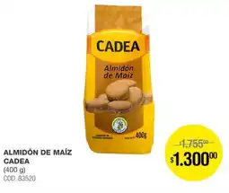 Atomo Conviene Cadea almidón de maiz oferta