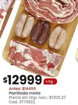 Coto Parrillada mixta oferta