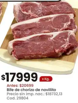 Coto Bife de chorizo de novillito oferta
