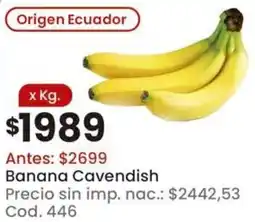 Coto Banana cavendish oferta