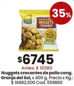 Coto Granja del sol nuggets crocantes de pollo cong. oferta