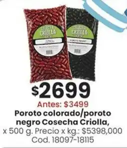 Coto Cosecha criolla poroto colorado/poroto negro oferta
