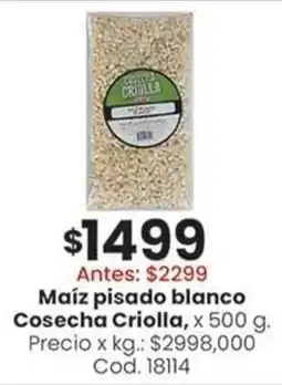 Coto Cosecha criolla maíz pisado blanco oferta