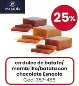 Coto Esnaola en dulce de batata/ membrillo/batata con chocolate oferta