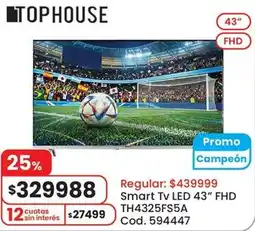 Coto Tophouse smart tv led 43" oferta