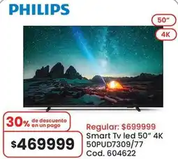 Coto Philips smart tv led 50" oferta