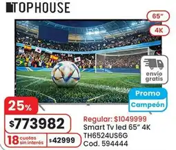 Coto Tophouse smart tv led 65" oferta