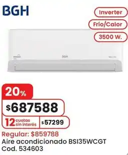 Coto Bgh aire acondicionado BS135WCGT oferta