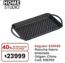 Coto Home studio plancha hierro enlozado oferta