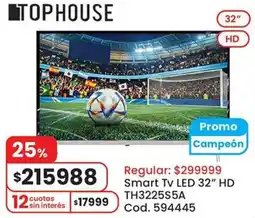 Coto Tophouse smart tv led 32" oferta