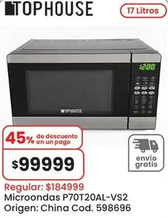 Tophouse microondas P70T20AL-VS2
