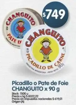 Supermercados Buenos Días Changuito picadillo o pate de foie oferta