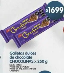 Supermercados Buenos Días Chocolinas galletas dulces de chocolate oferta