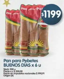 Supermercados Buenos Días Buenos dias pan para pebetes oferta