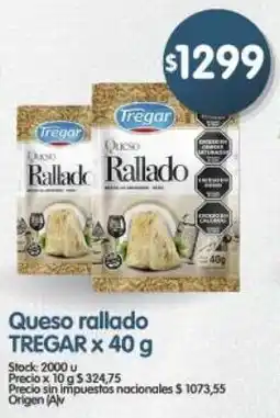 Supermercados Buenos Días Tregar queso rallado oferta