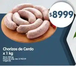 Supermercados Buenos Días Chorizos de cerdo oferta