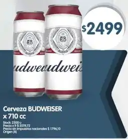 Supermercados Buenos Días Budweiser cerveza oferta