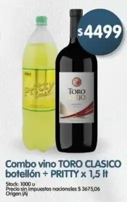 Supermercados Buenos Días Toro clasico combo vino oferta