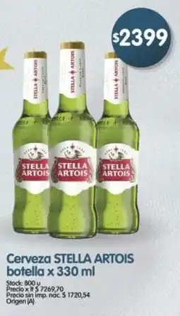 Supermercados Buenos Días Stella artois cerveza botella oferta