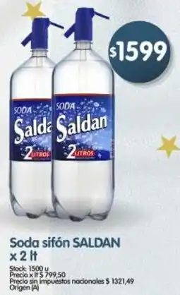 Supermercados Buenos Días Saldan soda sifón oferta