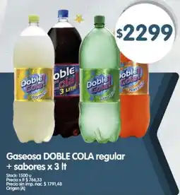 Supermercados Buenos Días Doble cola gaseosa regular + sabores oferta