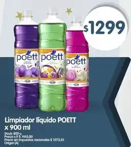 Supermercados Buenos Días Poett limpiador líquido oferta