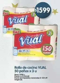 Supermercados Buenos Días Vual rollo de cocina oferta