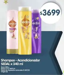 Supermercados Buenos Días Sedal shampoo-acondicionador oferta