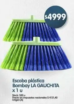 Supermercados Buenos Días La gauchita escoba plástica bombay oferta