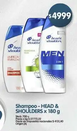 Supermercados Buenos Días Head & Shoulders shampoo oferta