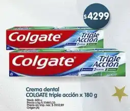 Supermercados Buenos Días Colgate crema dental triple acción oferta