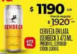 Supermercados DIA Isenbeck cerveza en lata oferta