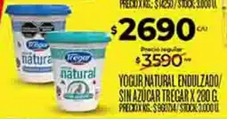 Supermercados DIA Tregar yogur natural endulzado sin azúcar oferta
